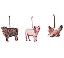 Customers also bought TIN FESTIVE FARM ANIMALS ORNAMENTS product image 