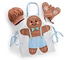 Related Product Image for GINGERBREAD MAN&#39;S CHILD APRON SET 