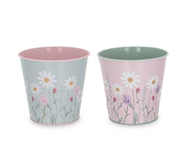 4&quot; BLUSHING MEADOW POT COVERS