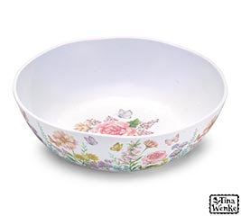 WILDFLOWER BUTTERFLY MELAMINE BOWL