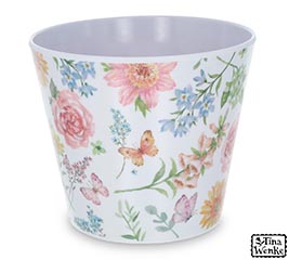 4&quot; WILDFLOWER MELAMINE POT COVER