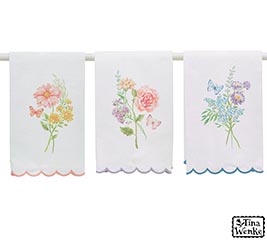 WILDFLOWER BUTTERFLY TEA TOWELS ASTD