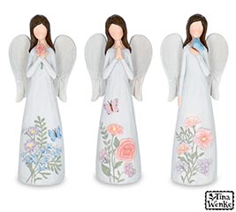 WILDFLOWER BUTTERFLY ANGEL FIGURINE