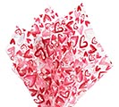 Related Product Image for CELLO SHEET SWEETEST HEARTS PINK/RED 