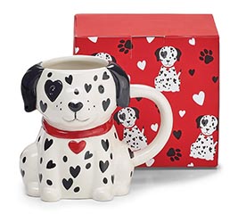 DALMATIAN SHAPE CERAMIC MUG