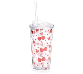 TRAVEL CUP SWEET VALENTINE WITH CHERRIES