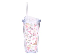 TRAVEL CUP COWGIRL BOOTS, BOWS, HATS