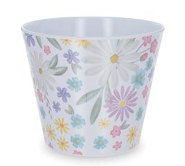 4&quot; WILDFLOWER WHIMSY MELAMINE POT COVER