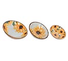 Related Product Image for SUNFLOWER NESTED MANGO WOOD BOWLS 
