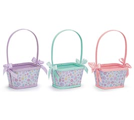 SWEET PETALS SPLIT WOOD BASKET