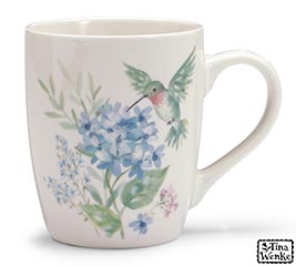 MUG HEARTFELT HUMMINGBIRD WITH FLOWER