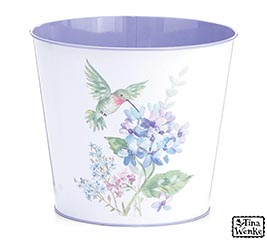 6&quot; HEARTFELT HUMMINGBIRD POT COVER