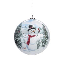 SNOWMAN  FRIENDS 4" ORNAMENT