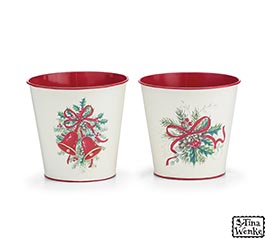 4" HOLIDAY HOPE POT COVERS ASTD