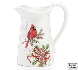 HOLIDAY HOPE CARDINAL PITCHER