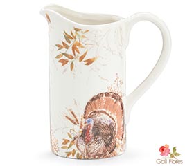 AUTUMN PLUME TURKEY PITCHER