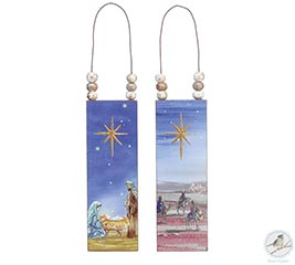 ASTD RELIGIOUS WOODEN ORNAMENTS