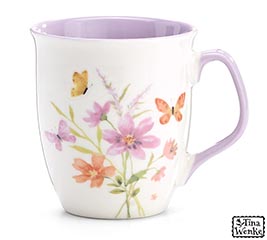 MUG MEADOW BLISS FLOWERS WITH BUTTERFLY