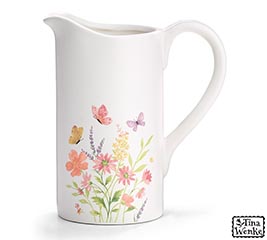 MEADOW BLISS WILDFLOWER CERAMIC PITCHER