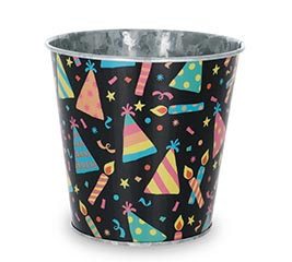 POT COVER 4" PARTY HATS BLACK