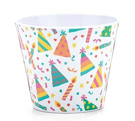 4" PARTY HAT MELAMINE POT COVER