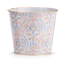 6" DELICATE DAMASK TIN POT COVER