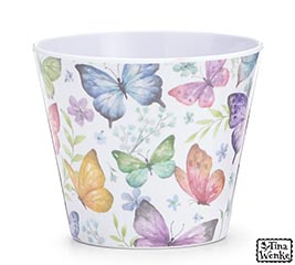 4" BREEZY BUTTERFLY MELAMINE POT COVER
