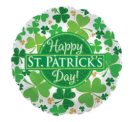 17&quot; HAPPY ST PATRICK&#39;S DAY CLOVER