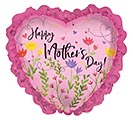 27&quot; MOTHER&#39;S DAY FLORAL RUFFLE HEART
