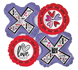 30&quot; LOVE BE MINE HUGS XOXO SHAPE