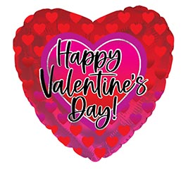 17" HVD RED GRADIENTS HEART