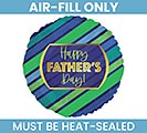 9&quot;FLAT HFD GREEN AND BLUE STRIPES