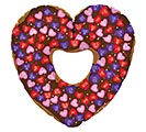 Related Product Image for 32&quot; CHOCOLATE DONUT HEART VALENTINE 