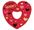 Related Product Image for 32&quot;HVD RED VALENTINE&#39;S HEART WITH HEARTS 