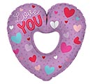 Related Product Image for 32&quot; PURPLE LOVE YOU HEART VALENTINE 