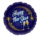 Related Product Image for 17&quot; HAPPY NEW YEAR CHAMPAGNE GLASSES 