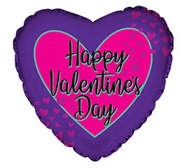 17&quot; HVD HAPPY VDAY HEARTY HEART