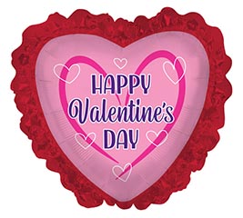32&quot; PKG HVD HEARTS AROUND HEART RUFFLE
