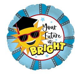 17" GRA BRIGHT FUTURE GRAD ROUND