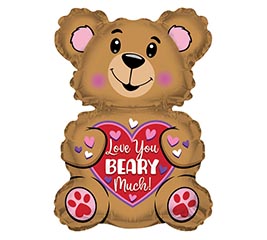 36" PKG ILY LOVE YOU BEARY MUCH SHAPE