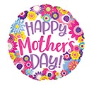 17&quot; MOTHER&#39;S DAY BRIGHT FLOWERS BALLOON