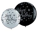 HBD SILVER AND BLACK LATEX ASSORTMENT