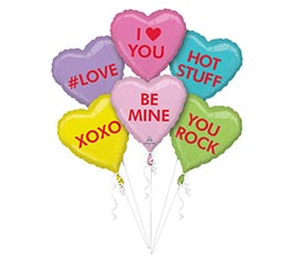 VAL BOUQUET CANDY HEARTS