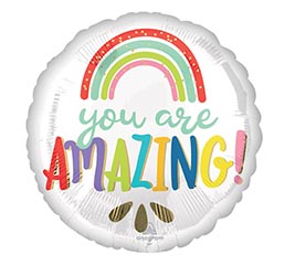 17&quot;PKG YOU ARE AMAZING RAINBOW