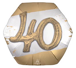 30&quot;PKG GOLDEN AGE 40 MULTI-BALLOON