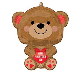 14&quot;INFLATED HVD CUDDLY BEAR MINI SHAPE