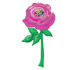62&quot;PKG PINK FLOWER GIANT MULTI-BALLOON