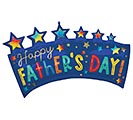 34&quot;PKG FATHER&#39;S DAY STAR BANNER