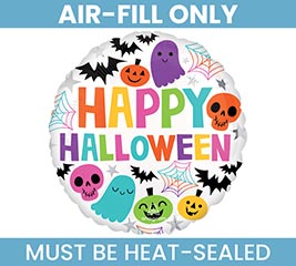 9&quot;FLAT COLORFUL  CREEPY HALLOWEEN
