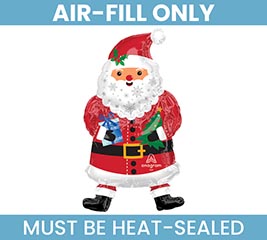 14&quot;FLAT SNOWY SANTA MINI SHAPE